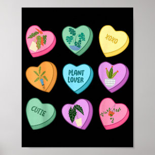 Herz Bonbon Valentinstag Pflanze Gärtner Gärtner Poster