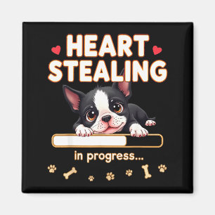 Herz Boston Terrier Hund Lustiges Geschenk Bostie Magnet