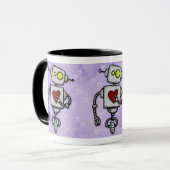 Herz Bot-Tasse Tasse (Vorderseite Links)