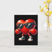 Herz Boxfähigkeiten Boxen Liebhaber von Valentin Karte (Gelbe Blume)