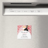 Herz-Braut und Gräuel speichern das Datum Magnet (In Situ (Geschirrspüler))