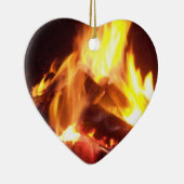Herz-brennende Weihnachtsverzierung Keramikornament (Rechts)