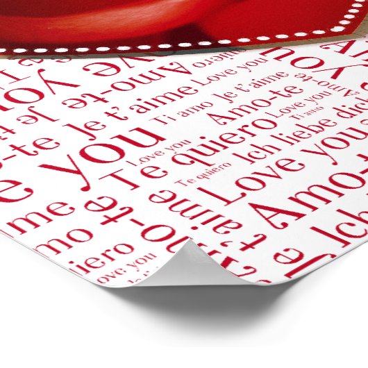 Herz & Briefe - Plakat (Ecke)