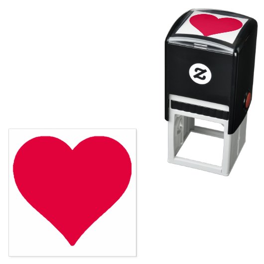 Herz-Briefmarke Permastempel (Beispiel)