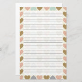 Herz Briefpapier (Vorne/Hinten)