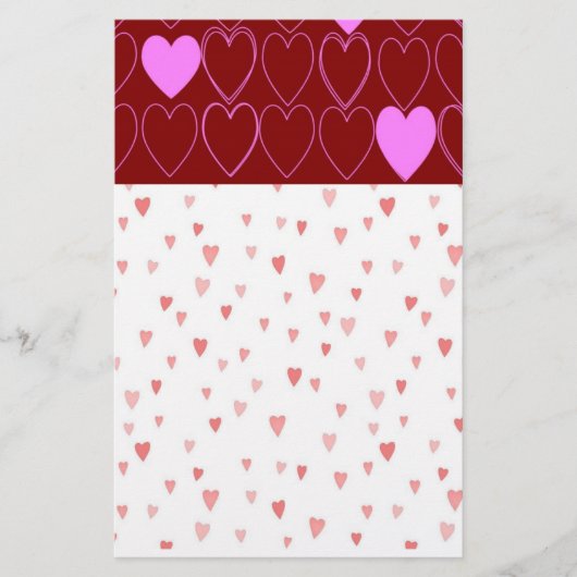 Herz Briefpapier (Vorderseite)