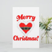 Herz Briefpapier (Stehend Vorderseite)