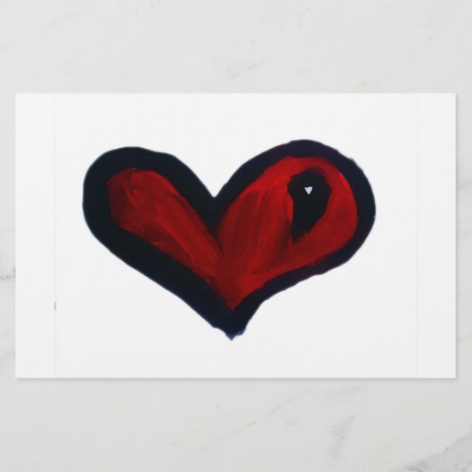 Herz Briefpapier (Vorderseite)
