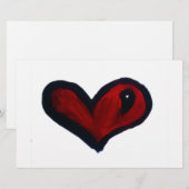 Herz Briefpapier (Vorne/Hinten)