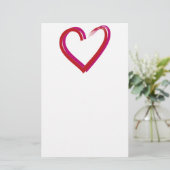 Herz Briefpapier (Stehend Vorderseite)