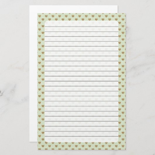 Herz Briefpapier (Vorne/Hinten)