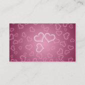 Herz-Business-Karte Visitenkarte (Rückseite)