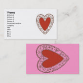 Herz-Business-Karte Visitenkarte (Vorne/Hinten)