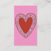 Herz-Business-Karte Visitenkarte (Rückseite)