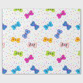 Herz-Butterfisch-Wrapping Paper Geschenkpapier (Flach)
