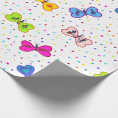 Herz-Butterfisch-Wrapping Paper Geschenkpapier (Ecke)