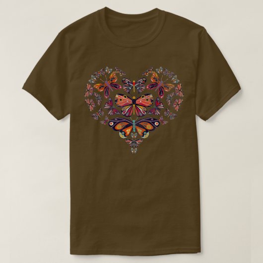 Herz Butterfly T-Shirt (Design vorne)