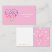 Herz Butterfly Visitenkarte (Vorne/Hinten)