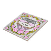 Herz Caduceus Fliese (Seite)