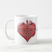 Herz Caduceus Herzpflegerkrankheit Kaffeetasse (Links)
