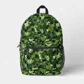 Herz Camouflage Bedruckter Rucksack (Vorderseite)