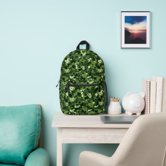 Herz Camouflage Bedruckter Rucksack (InSitu)