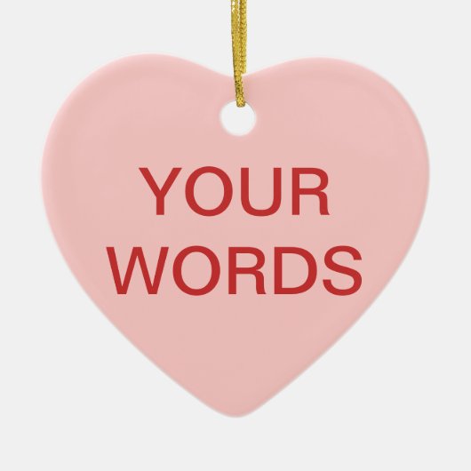 Herz Candy - Erstellen Sie Ihre eigene Stimmung Keramik Ornament (Vorne)