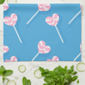 Herz Candy Litchen Handtücher (Gefaltet)