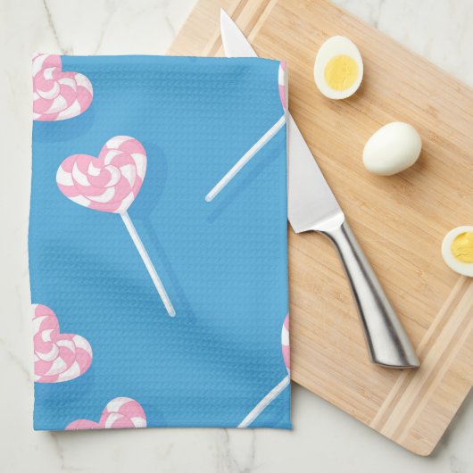 Herz Candy Litchen Handtücher (Viertel Falte)