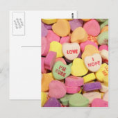 Herz Candy Postkarte (Vorne/Hinten)