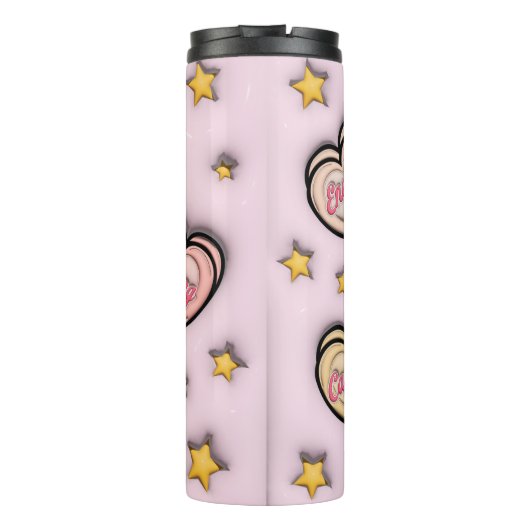 Herz Candy Thermosbecher (Rückseite)