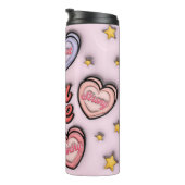 Herz Candy Thermosbecher (Nach rechts gedreht)