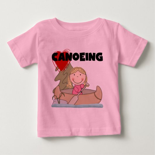 Herz-Canoeing T-Shirts und Geschenke (Vorderseite)