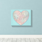 Herz Canvas Print Leinwanddruck (Insitu (Holzboden))