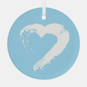 Herz Car Ornament Aus Glas (Rückseite)