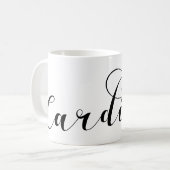 Herz Cardiff Flag, Caerdydd, Wales Kaffeetasse (Vorderseite Links)