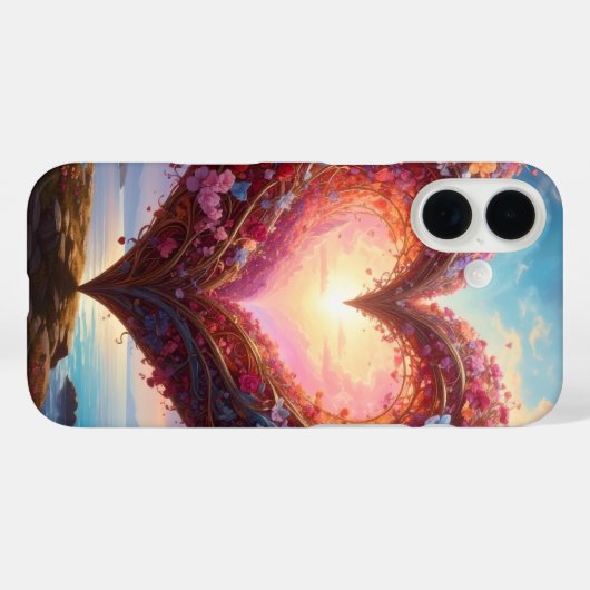 Herz Case-Mate iPhone Hülle (Rückseite (Horizontal))