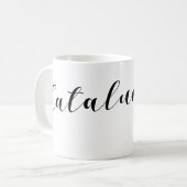 Herz Catalunya Tasse, Katalonien Estelada Kaffeetasse (Vorderseite Links)