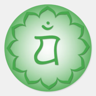 Herz Chakra - Anahata Runder Aufkleber