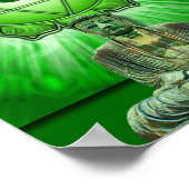Herz chakra & Buddha Poster (Ecke)