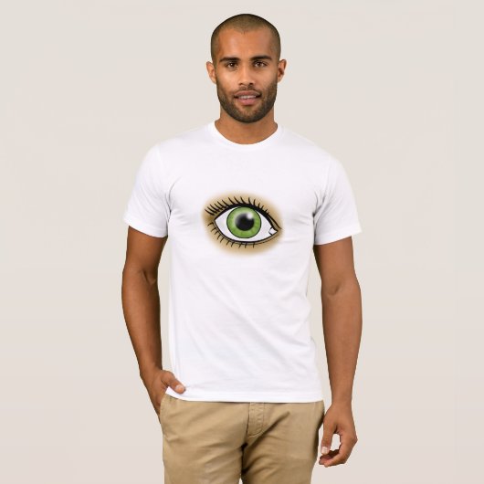Herz Chakra grünes Auge T-Shirt (Vorne ganz)