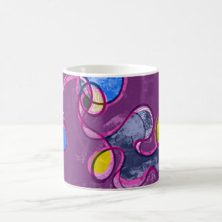 Herz-Chakra (lila Version) abstraktes Kaffeetasse