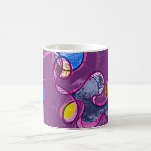 Herz-Chakra (lila Version) abstraktes Kaffeetasse (Mittel)
