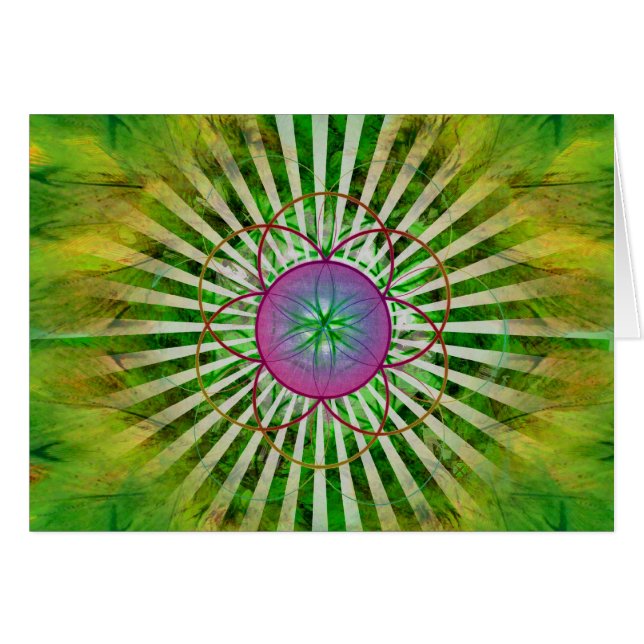 Herz Chakra Mandala (Vorderseite (Horizontal))