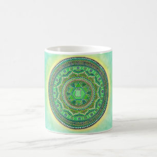 Herz Chakra Mandala-Tasse Kaffeetasse