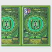 Herz Chakra Mitgefühl Wrapping Papier Geschenkpapier (Flach)