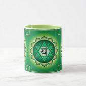 Herz Chakra Muster-Druck-Entwurf Tasse (Zentrum)