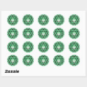 Herz Chakra Stickers (Blatt)