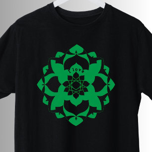Herz Chakra Symbol Green Anahata Yoga T-Shirt