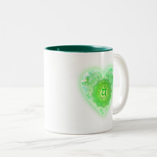 Herz Chakra Tasse (VorderseiteRechts)